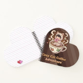 Carnet Cozy Cat Coffee Adventure Art (Intérieur)