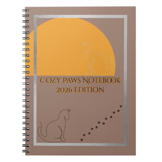 Carnet Cozy Paws 2026 Edition Spiral Notebook  (Devant)