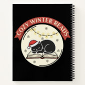 Carnet Cozy Winter Reads Cute Christmas Cat Book Lover  (Dos)