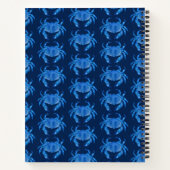 Carnet Crabe Bleu motif Océan (Dos)