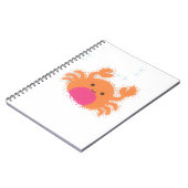 Carnet Crabe caricaturale orange (Côté gauche)