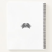 Carnet Crabe tribal noir et blanc (Dos)