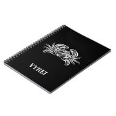 Carnet Crabe tribal noir et blanc (Côté gauche)