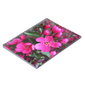Carnet Crabelle rose à fleurs (Côté gauche)