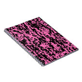 Carnet Crackle Abstrait rose (Côté Droit)