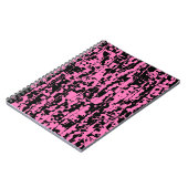 Carnet Crackle Abstrait rose (Côté gauche)