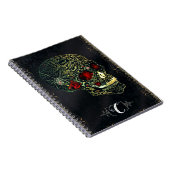 Carnet Crâne à bijoux et Roses glam Gothique Filigree (Côté Droit)