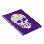 Carnet Crâne à rayures de couleur (Côté Droit)