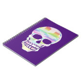 Carnet Crâne à rayures de couleur (Côté gauche)