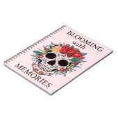 Carnet Crâne à sucre floral (Côté gauche)