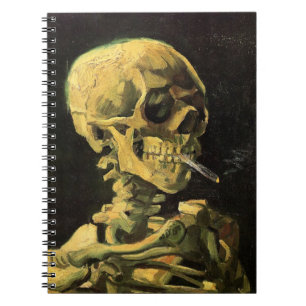 Carnet Crâne avec cigarette allumée par Vincent van Gogh