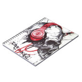 Carnet Crâne avec conception casque (Côté gauche)