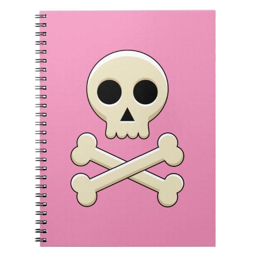 Carnet Crâne avec os (Devant)