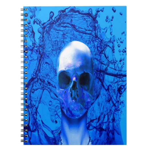 Carnet crâne bleu Alien (Devant)