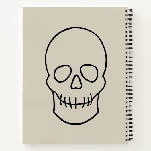 Carnet Crâne - Bone White et Bat Black (Dos)