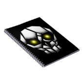 Carnet Crâne chromé avec yeux brillants (Côté Droit)