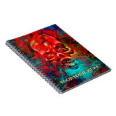 Carnet Crâne coloré. Personnalisé (Côté Droit)