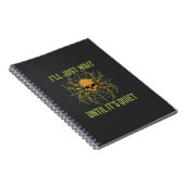 Carnet Crâne d'araignée d'Halloween silencieux (Côté Droit)
