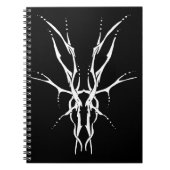 Carnet Crâne de cerf conception Tribal pour chasseurs de (Devant)