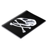 Carnet Crâne de coq et os croisés (Côté gauche)