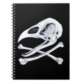 Carnet Crâne de coq et os croisés (Devant)