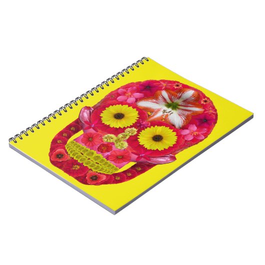 Carnet Crâne de fleurs 6 (Côté gauche)