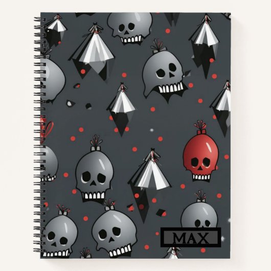 Carnet crâne de Noël (Devant)