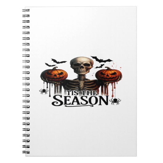 Carnet Crâne de squelette d'Halloween (Devant)