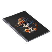 Carnet crâne de squelette jour d'Halloween (Côté Droit)