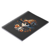 Carnet crâne de squelette jour d'Halloween (Côté gauche)