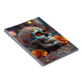 Carnet Crâne de sucre sarcelle (Côté Droit)