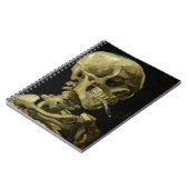 Carnet Crâne de Van Gogh | avec la cigarette brûlante | (Côté gauche)