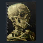 Carnet Crâne de Van Gogh | avec la cigarette brûlante |<br><div class="desc">Le "crâne d'un squelette avec la cigarette brûlante" a été accompli par Vincent van Gogh en 1886</div>