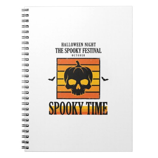 Carnet Crâne d'Halloween Drôle Épouvantable Citation Vint (Devant)