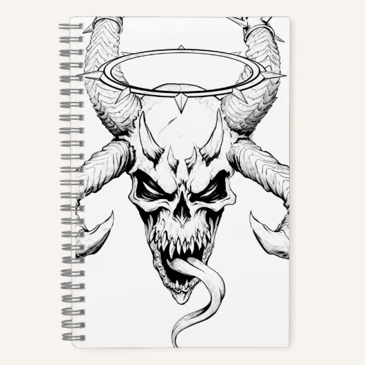 Carnet Crâne divin blanc de la mort (Recto)