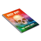 Carnet Crâne effrayant. Tenir à l'écart ! Notes top secre (Côté Droit)