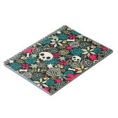 Carnet Crâne en fleurs (Côté gauche)