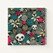 Carnet Crâne en fleurs (Dos)