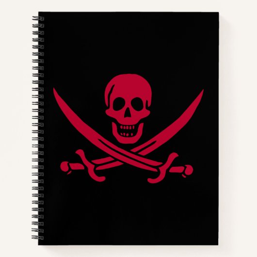 Carnet Crâne et épées de Crimson Drapeau pirate de Calico (Devant)