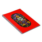 Carnet Crâne et fleurs (Côté Droit)