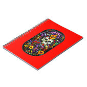 Carnet Crâne et fleurs (Côté gauche)