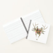 Carnet Crâne et fleurs de cerfs (Intérieur)