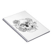 Carnet Crâne et fleurs inspirés (Côté Droit)