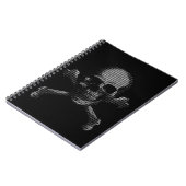 Carnet Crâne et os croisés de pirate informatique (Côté gauche)