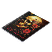 Carnet Crâne et Roses (Côté gauche)