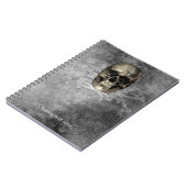 Carnet Crâne et un tas d'os Halloween gothique (Côté gauche)