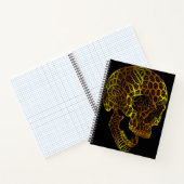 Carnet Crâne géométrique avec motifs complexes (Intérieur)