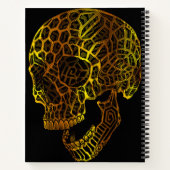 Carnet Crâne géométrique avec motifs complexes (Dos)
