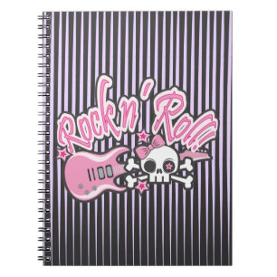 Carnet Crâne Girly Rock n' Roll