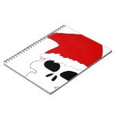 Carnet crâne goth noël (Côté gauche)